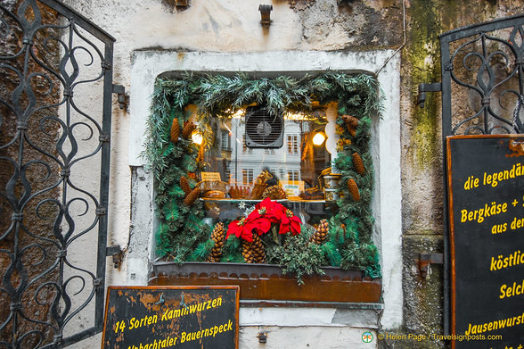 Window of a delicatessen