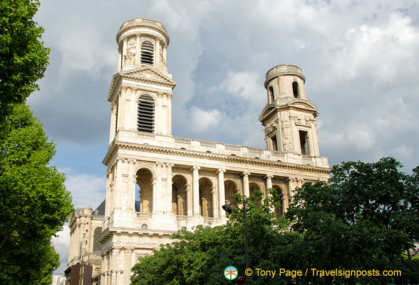 View of St Sulpice towers