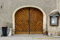 An attactive wooden door