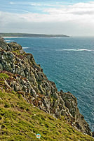 Land's End - its mighty cliffs and sea