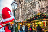 Cathedral Christmas Market stalls