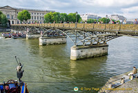 Pont des Arts covered with love locks