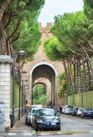 Porta Romana, an imposing Sienese gateway