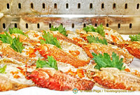 This Granseola Condita (crabmeat) is a specialty antipasto of the restaurant
