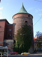 The 14th century 'Pulvertornis' (Powder Tower), was once a gunpowder store, prison and torture chamber