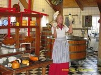 A presentation on traditional cheese making in the village