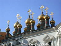 Eye-catching onion shaped domes of the Church of the Deposition of the Robe 
