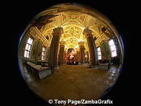 Fish-eye view of Peter and Paul Cathedral