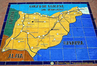 Map of San Sebastian in the Gulf of Vizcaya