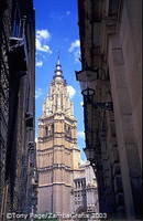 Sneak view of Toledo Cathedral Tower