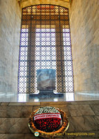 Symbolic sarcophagus of Atatürk's tomb inside the Hall of Honour