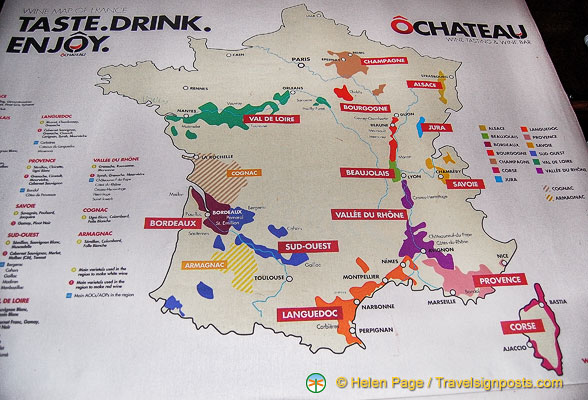 sopex wine maps france