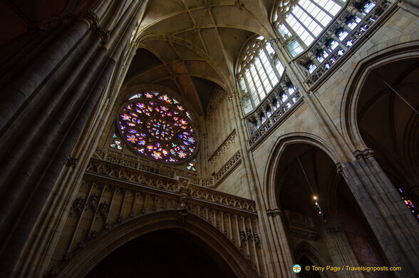 St Vitus Cathedral West Portal rose window