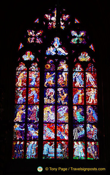 St Vitus Cathedral - Stained-glass window