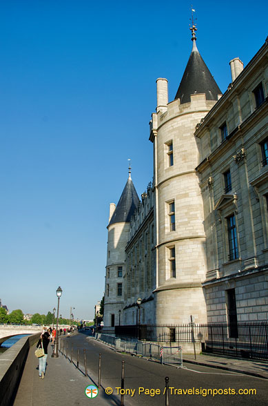 Seine-facing facade of Conciergerie