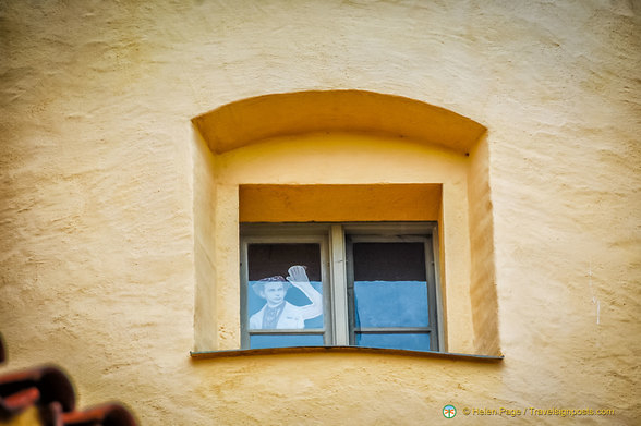 King Ludwig II at the window