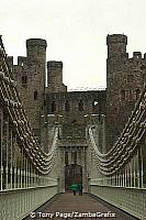 Completed in 1826, it was designed in a castellated style to blend with the Castle
[Telford Bridge - Conwy - North Wales]