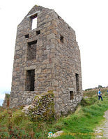 The very well preserved Galver mine engine house