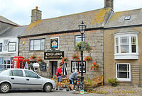 Kings Arms is a 14th century Inn on St Just town square