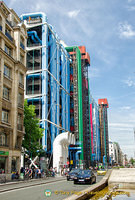 The colourful structure of the Centre Pompidou