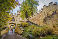 Hohenschwangau Castle entrance gateway 