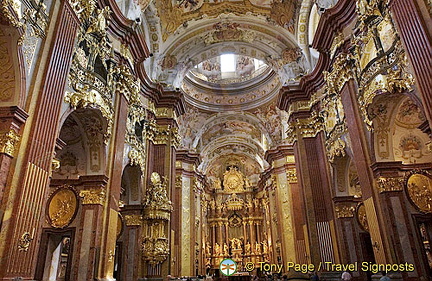 A high point of the baroque monastery is the Abbey church