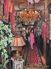 A most decorated hallway of the Marchfelderhof Restaurant 