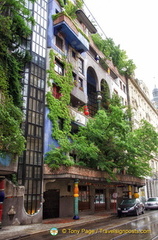 See the crooked Hundertwasser columns