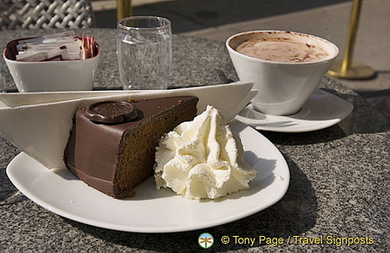 Vienna's famous sacher torte