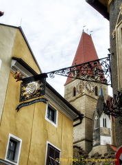 Sign for the White Rose Gasthaus