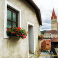 View of Weissenkirchen church tower