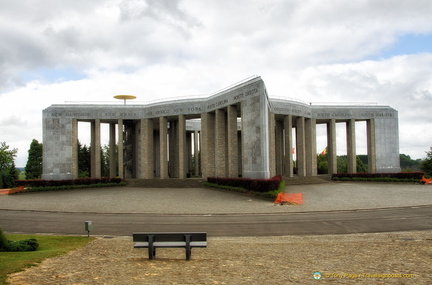 The star-shaped Memorial represents freedom