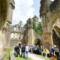 The very well-preserved Orval Abbey ruins