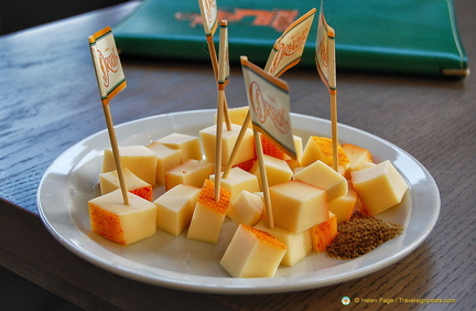 Orval cheese made at the Orval Abbey cheese factory