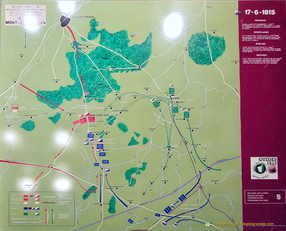 Position of battle at Mont-Saint-Jean