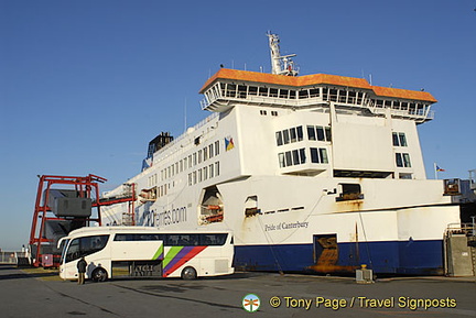 Channel Ferry and Road to Antwerp