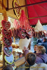 Lebkuchenherzen are traditional Christmas gingerbread cookies