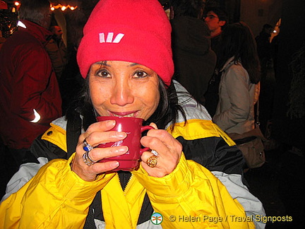 Me, keeping warm with glühwein