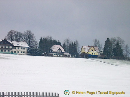 Scenic views along the road to Hohenschwangau