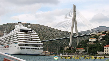 One of the many cruise ships in town