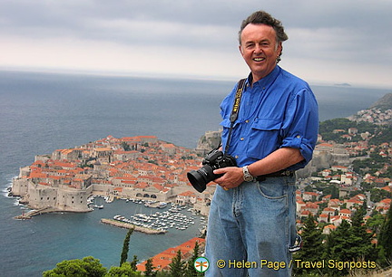 Tony, snapping Dubrovnik Old Town