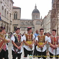 Picture of watch guards with Dubrovnik Cathedral in the background