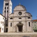 Zadar - Croatia - Church of St. Mary and the Romanesque bell tower.