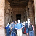 Whereas the northern ones wear the double crown of Upper & Lower Egypt.
[Great Temple of Abu Simbel - Egypt]