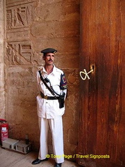 The Ankh that locks the gate to the Temple.
[Great Temple of Abu Simbel - Egypt]