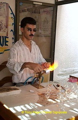 Perfume bottle making demonstration at Sultan Palace Perfumes.

[Aswan - Egypt]