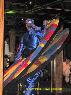 On board entertainment - This guy whirled non-stop for 20 minutes or so, making amazing patterns with his dress.

[Nile River