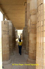 The vast enclosure surrounding the step pyramid was another achievement.
[Step Pyramid of Djoser - Saqqara - Egypt]