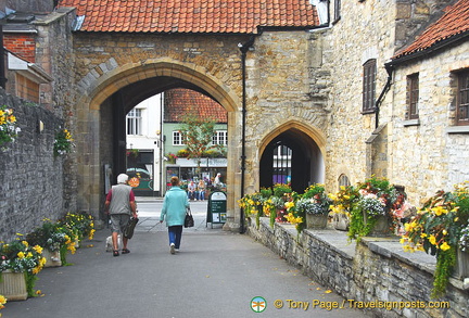 Entrance to Glastonbury Abbey complex