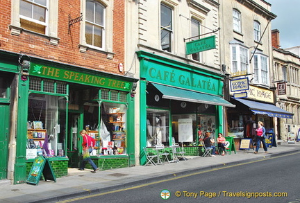 Cafe Galatea is one of the many cafes in Glastonbury